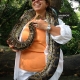 2005 - At Singapore Zoo with Fabian the Burmese Python
